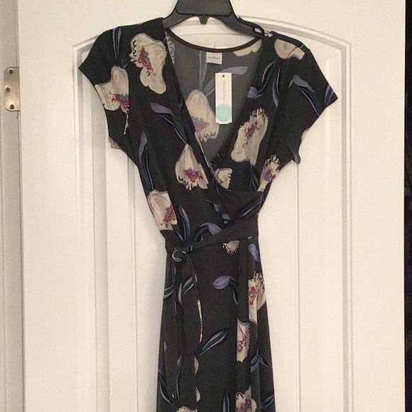 kaileigh faux wrap dress